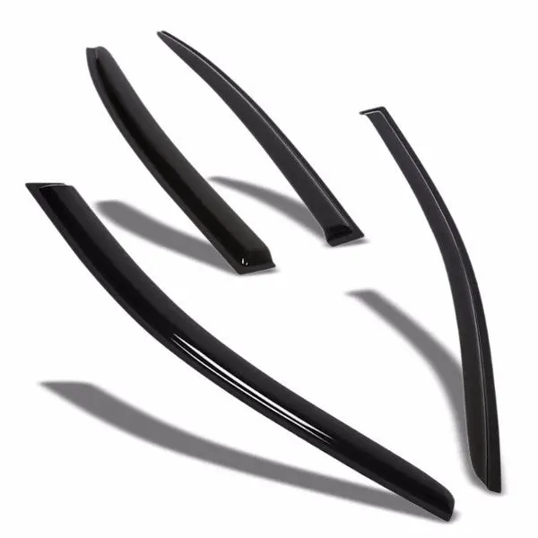 Smoke Tinted Side Window Wind/Rain Vent Deflectors Visors Guard For Vw 11-16 Jetta Sedan 1