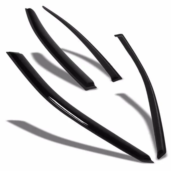 Smoke Tinted Side Window Wind/Rain Vent Deflectors Visors Guard For Mercedes Benz 06-09 C350 1