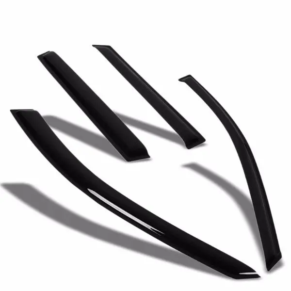 Smoke Tinted Side Window Wind/Rain Vent Deflectors Visors Guard For Audi 06-13 A3 1