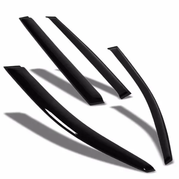 Smoke Tinted Side Window Wind/Rain Vent Deflectors Visors Guard For Volkswagen 09-16 Tiguan 1