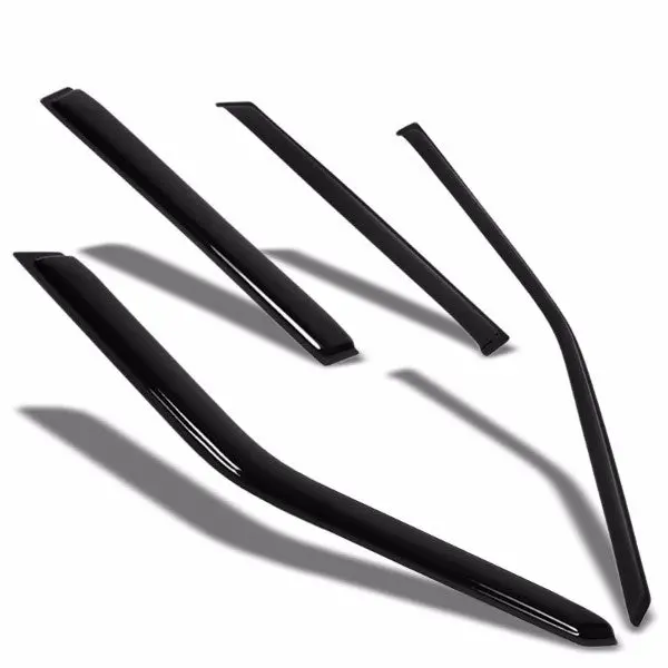 Smoke Tinted Side Window Wind/Rain Vent Deflectors Visors Guard For Volvo 98-00 S70 1