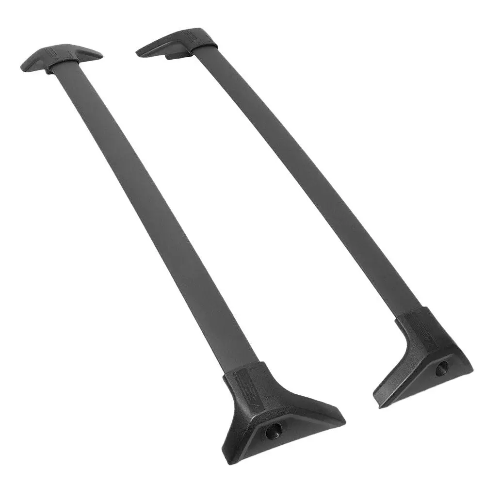 Black Top Roof Rack Crossbar Bracket For 19+ Toyota Rav4 Le Se Xle Xse Limited Xa50 1