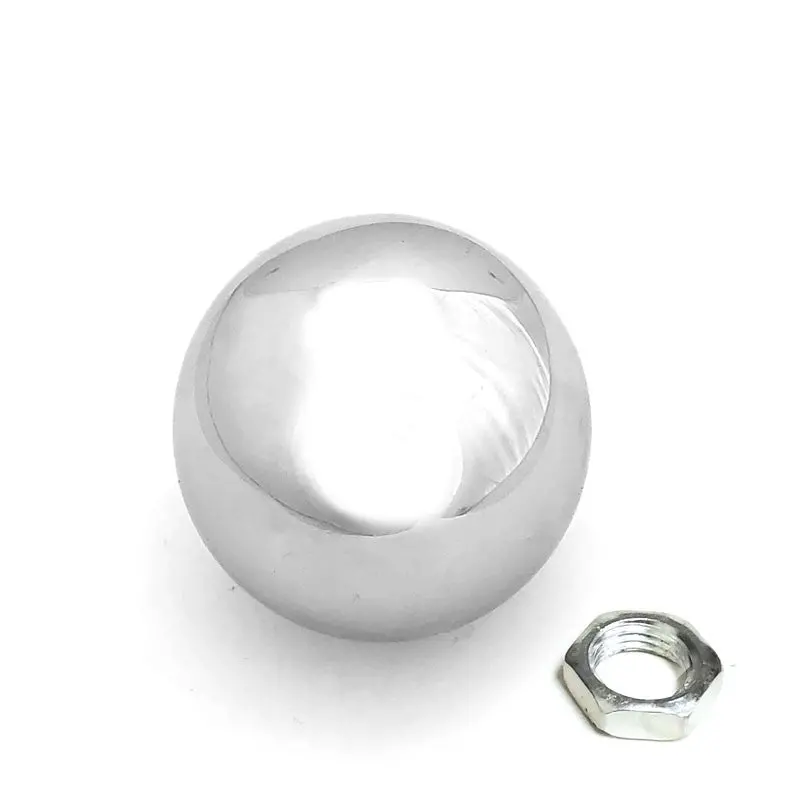 5/6-Speed Chrome 2" Ball Competition Clear Pattern 12Mm X 1.25 Racing Shift Knob 1