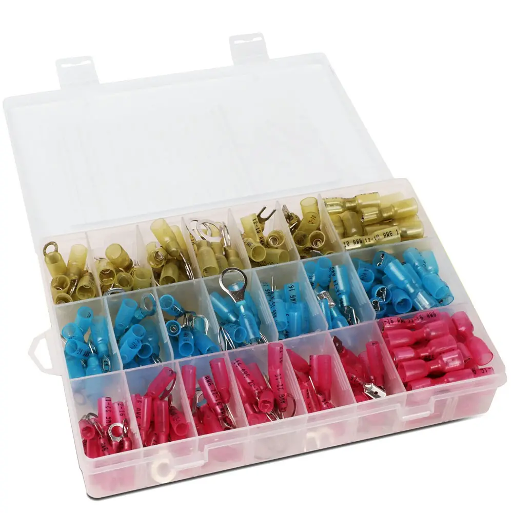 250Pc Heat Shrink Wire Insulated Terminal Connectors Assortment Wire Connector 1