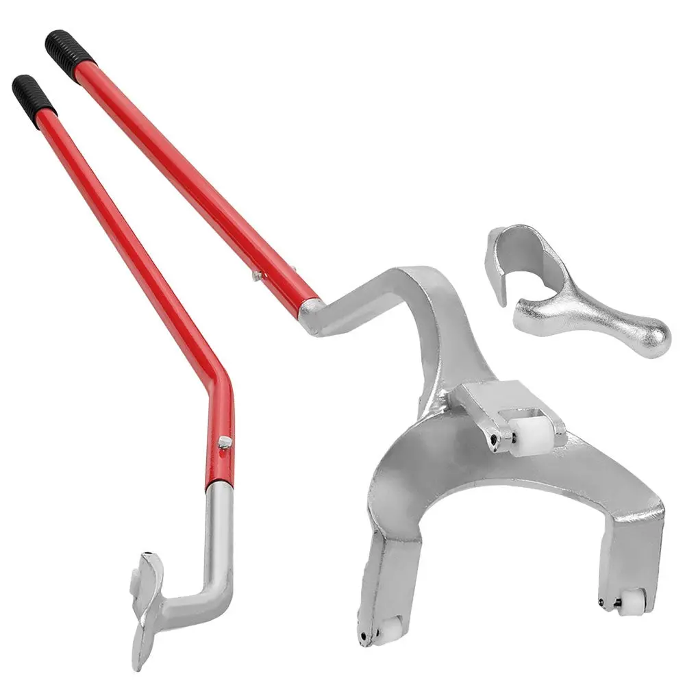 Red Heavy Duty 17.5" - 24.5" Tire Mount Demount Tool With Bead Keeper Tubless 1