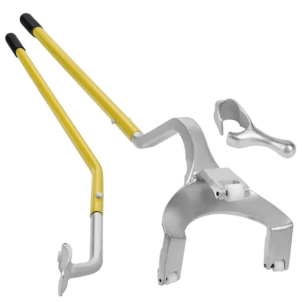 Yellow Heavy Duty 17.5" - 24.5" Tire Mount Demount Tool With Bead Keeper Tubless 1