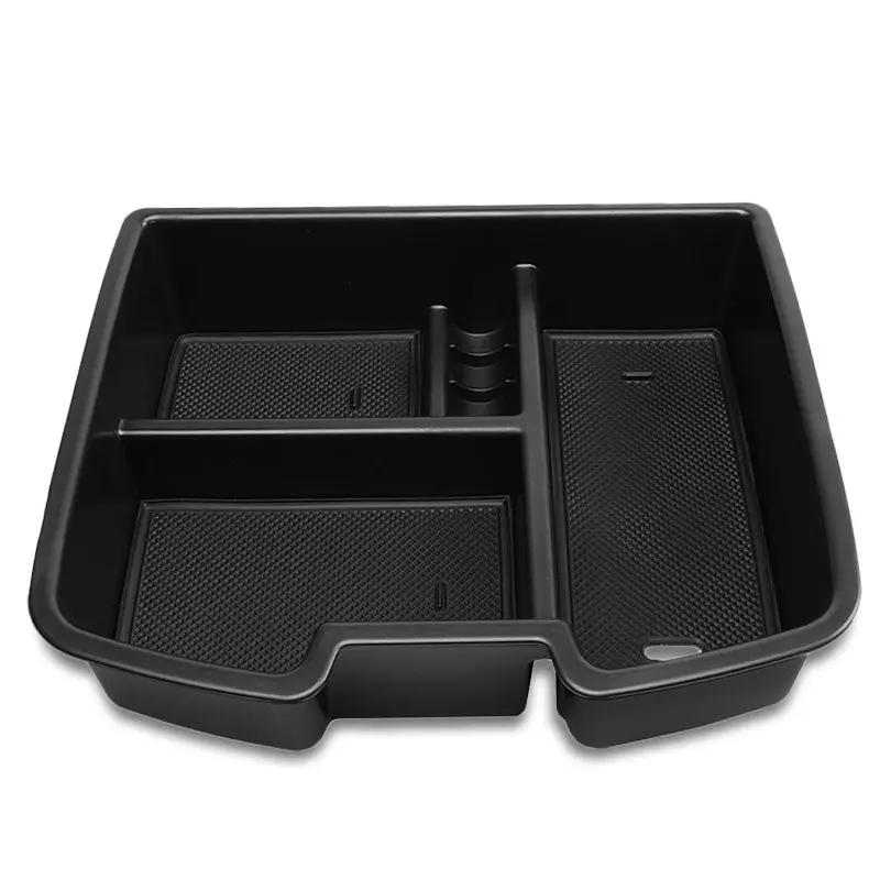 Black Center Console Organizer Top Tray Lid For 07-14 Silverado 2500 Hd/3500 Hd 1