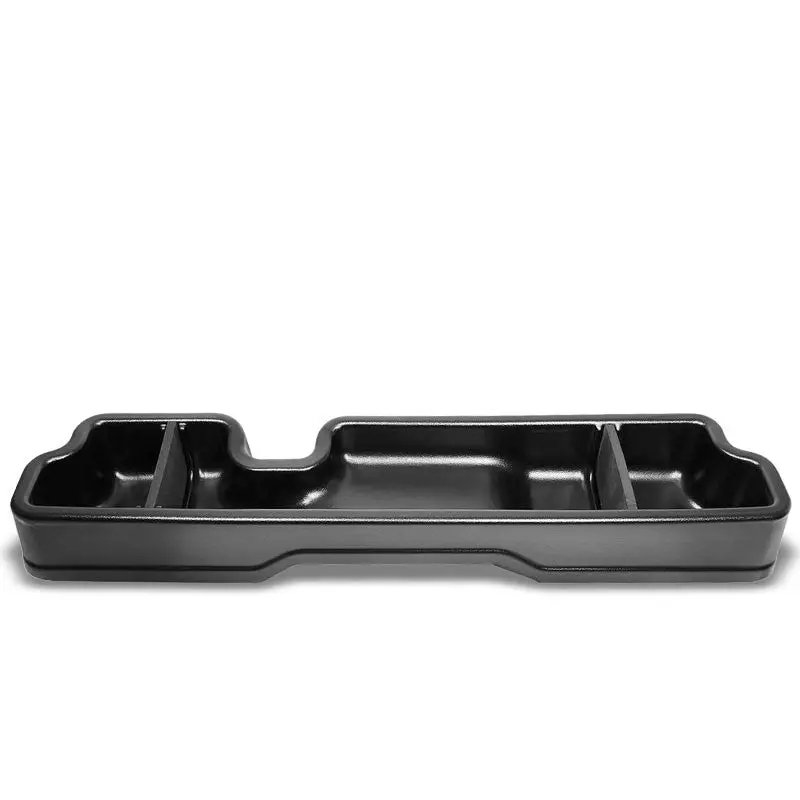 Black Abs Plastic Under Seat Cargo Storage For 04-08 Ford F-150 4.2L/4.6L/5.4L 1
