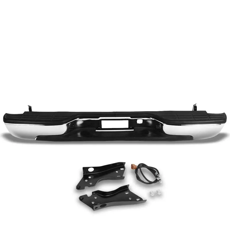 Chrome Rear Replacement Step Bumper For 99-06 Chevrolet Silverado 1500 Fleetside 1