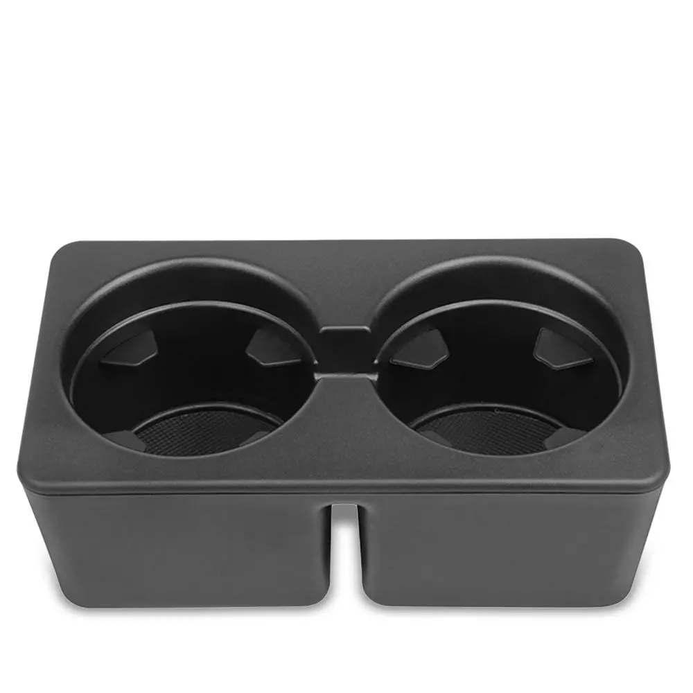 Black Floor Center Console Cup Holder For 07-14 Chevy Silverado 2500 Hd/3500 Hd 1
