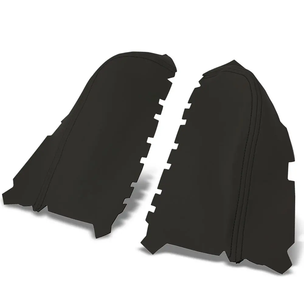 Black Leather Door Card Door Armrest Cover For 09-15 Honda Pilot 3.5L V6 Sohc 1