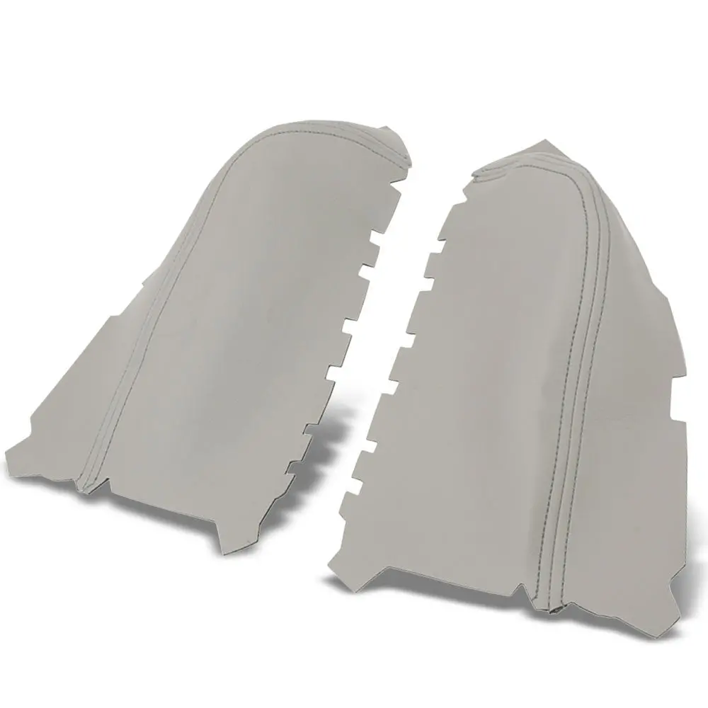 Grey Leather Door Card Door Armrest Cover For 09-15 Honda Pilot 3.5L V6 Sohc 1