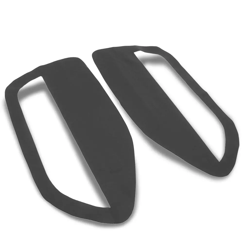 Black Leather Door Card Door Armrest Cover For 05-09 Ford Mustang 4.0L/4.6L/5.4L 1