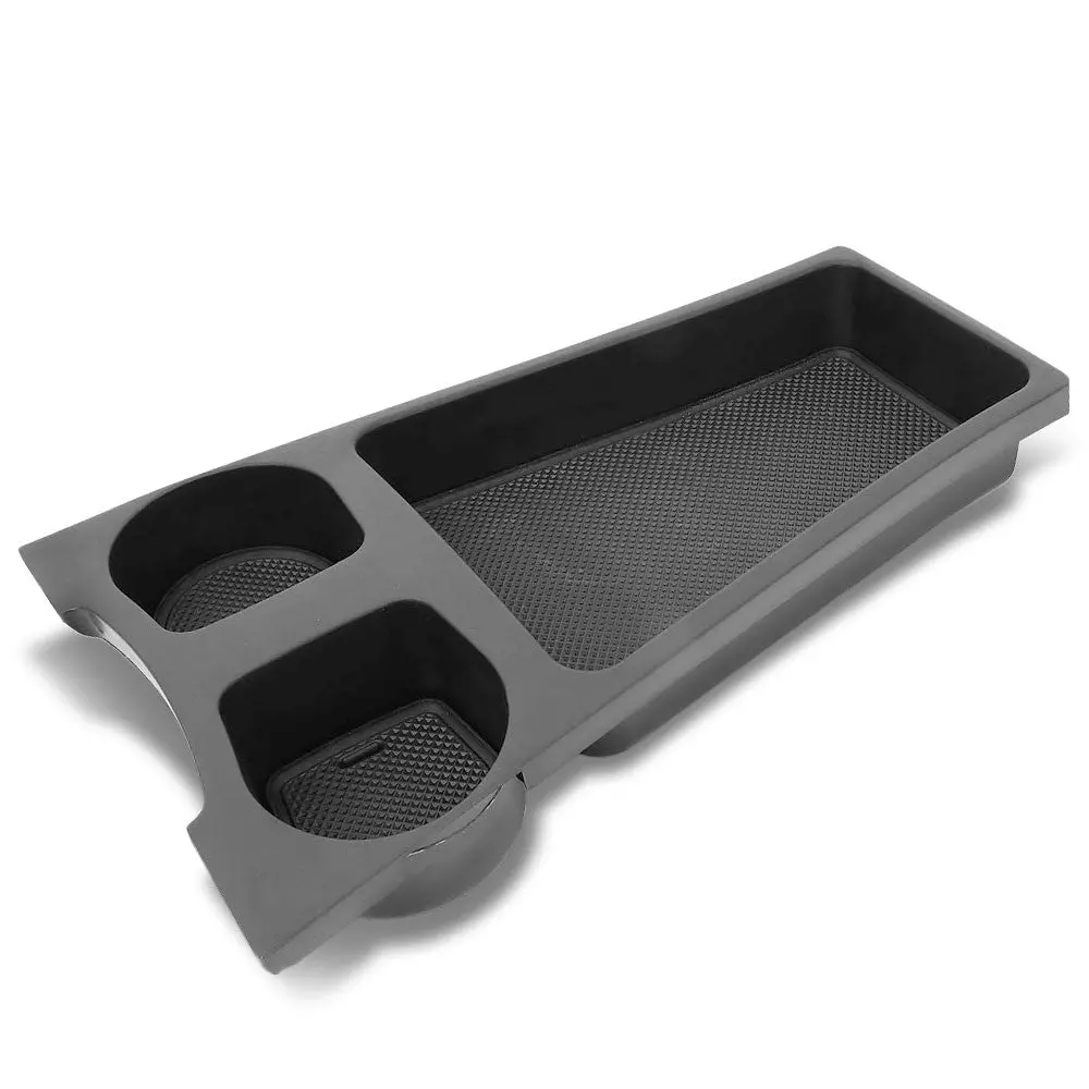 Black Abs Plastic/Silicone Oe Cup Holder For 2010-2015 Toyota Prius 1.8L Dohc 1