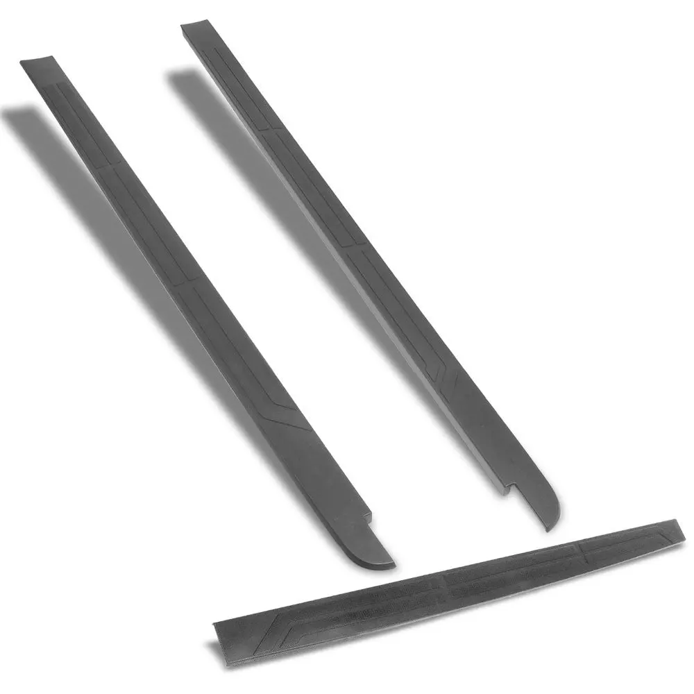 Black Truck Side Cap Rail & Tailgate Protector Cover For 14-20 Tundra W/6.5' Bed 1