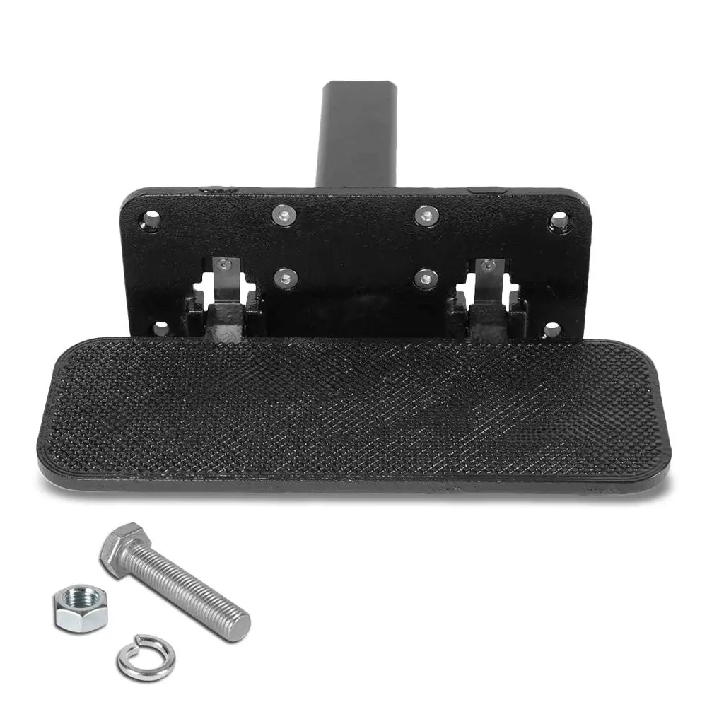 14"Long/5" Wide Folding Step Heavy Duty Tow Hitch Step Bar Black For 2" Receiver 1