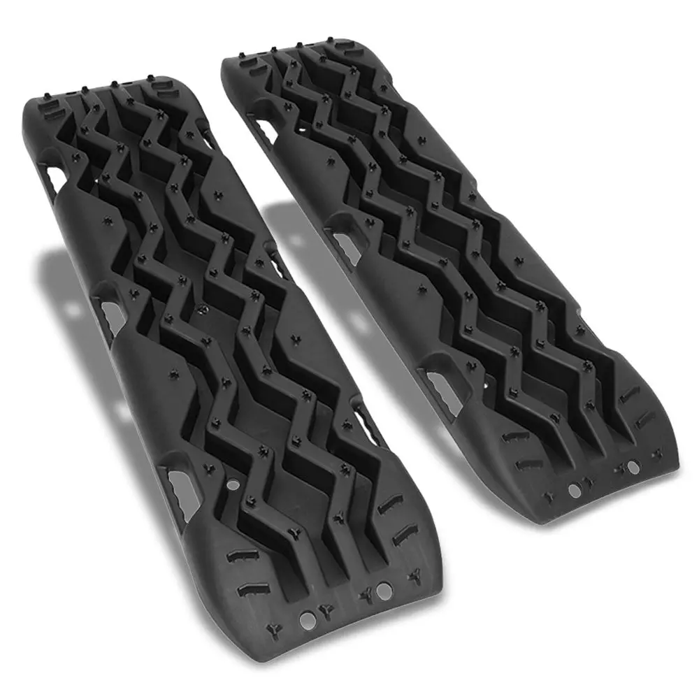 Universal Fit Black Tire Traction Recovery Track Ladder Anti Skid Board Offroad 1