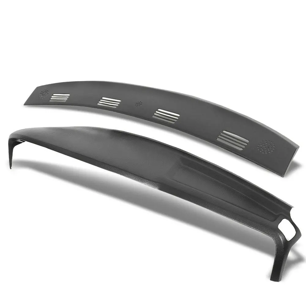 Dash Cap Bezel Overlay Abs Black Front/Rear Dashboard Cover For 02-05 Dodge Ram 1