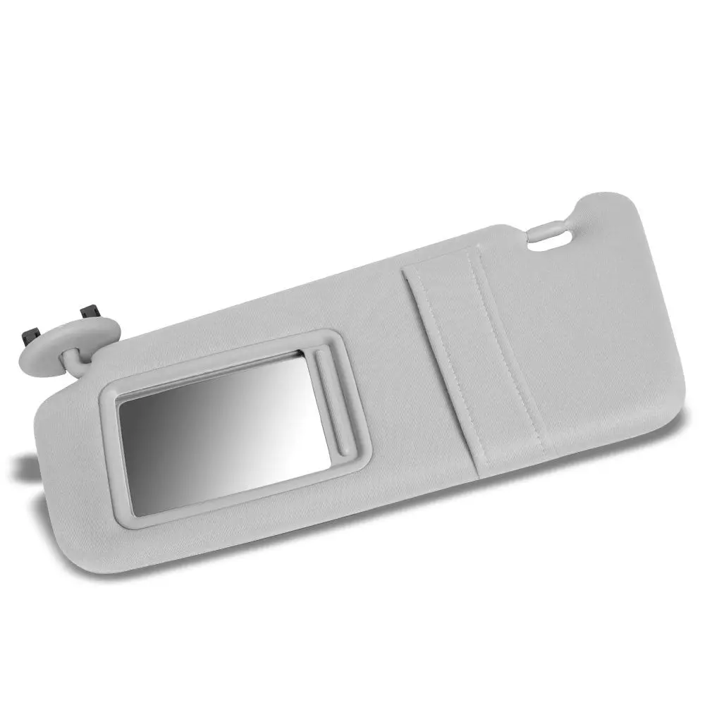 Grey Vinyl/Glass Oe Factory Driver Sun Visor For 07-11 Toyota Camry 2.5L/3.5L 1