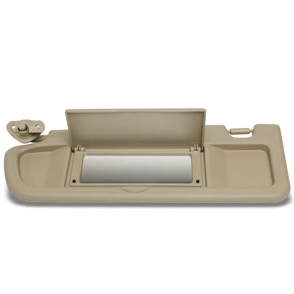 Beige Vinyl Oe Factory Driver Sun Visor For 2006-2011 Honda Civic 1.3L/1.8L/2.0L 1