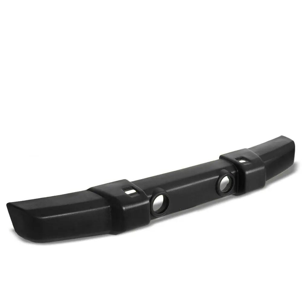 Black Front Bumper W/Fog Light Hole Tow Hook Hole For 07-18 Wrangler Jk 1
