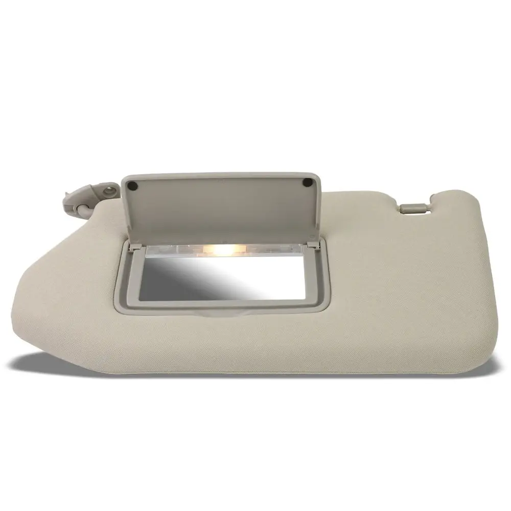 Left (Driver Side) Grey Sun Visor W/Vanity Light For 13-19 Pathfinder 1