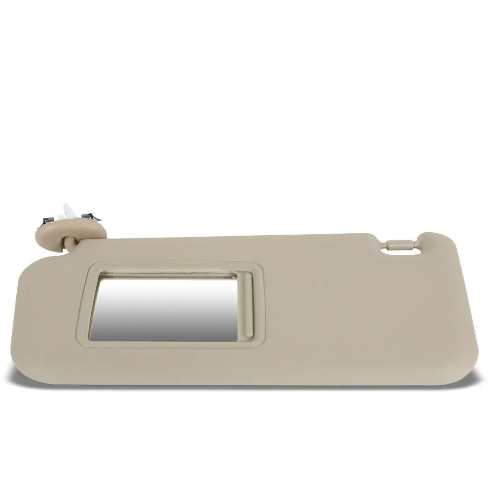 Left (Driver Side) Beige Sun Visor W/Vanity Light For 06-12 Toyota Rav4 1