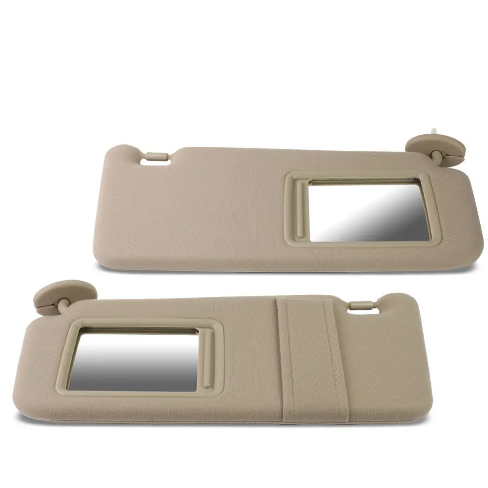 Driver/Passenger Beige Sun Visor W/Vanity Light For 09-16 Toyota Venza 1