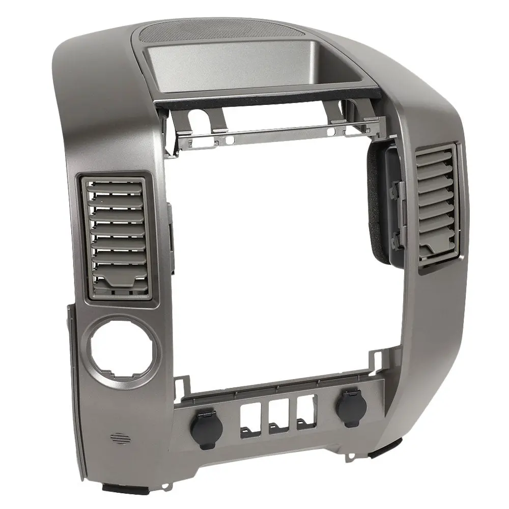 Front Grey Center Console Speaker Dash Bezel For 04-06 Nissan Titan Armada Se Xe 1
