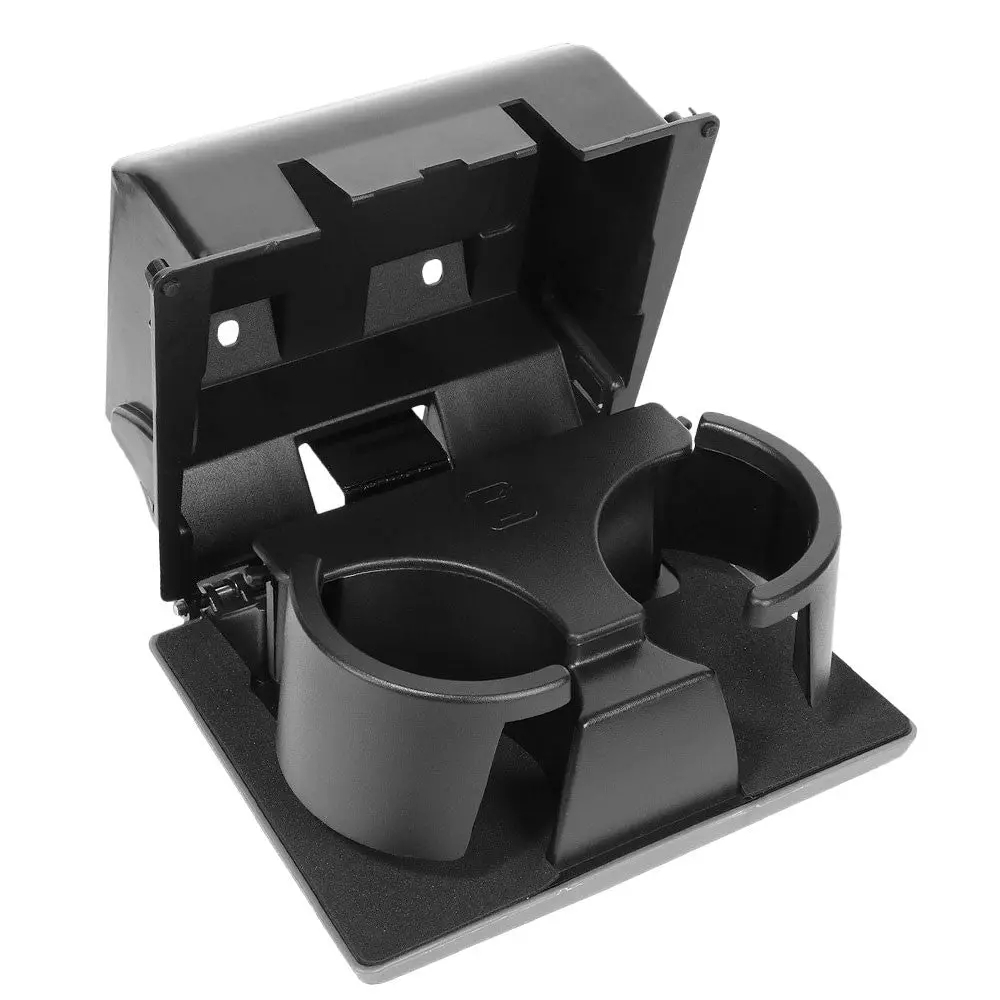 Black/Gray Front Center Dashboard Cup Holder Insert For 08-16 Ford Super Duty 1