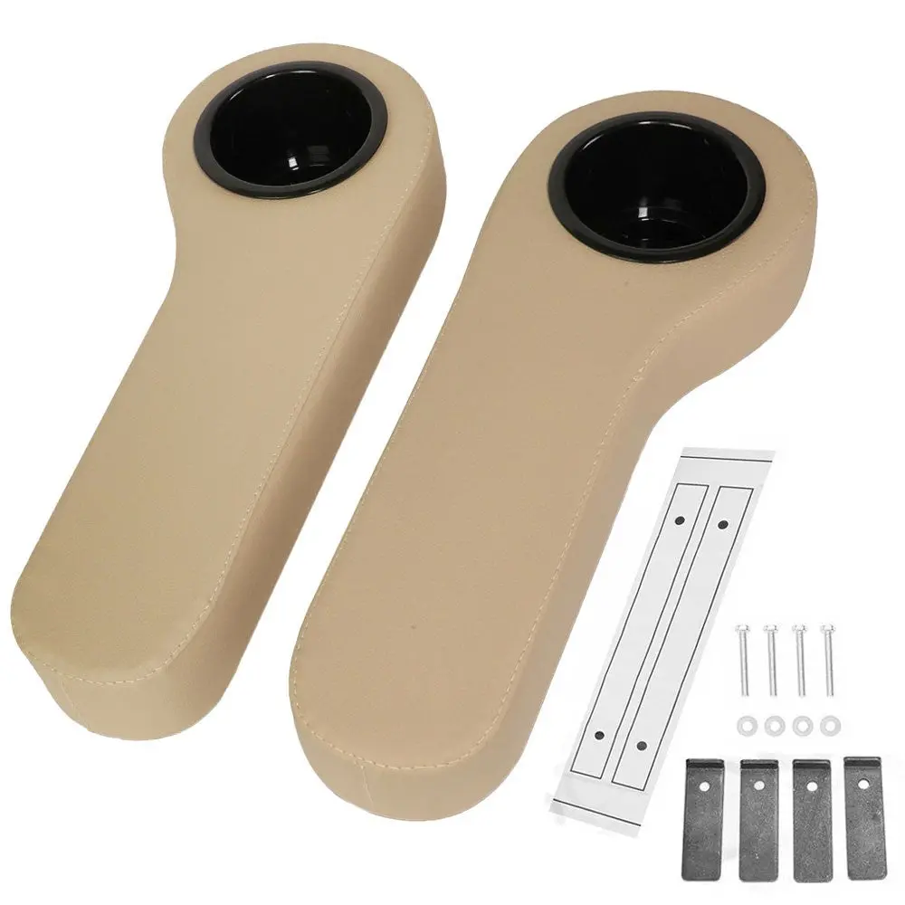 Brown Golf Cart Rear Seat Arm Rest Cup Holder For For Ez Go Txt/Yamaha/Clubcar 1