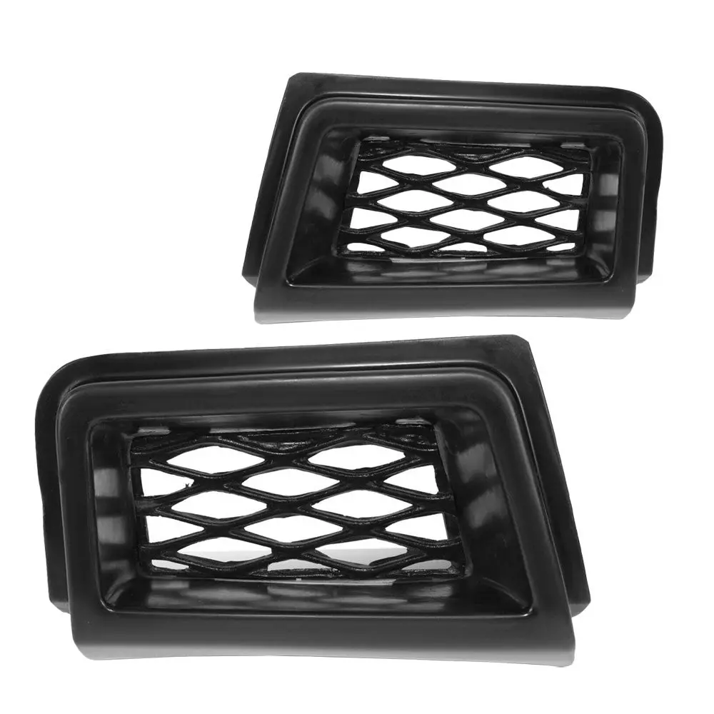 Left & Right Black Bare Front Bumper Brake Air Ducts For 03-07 Silverado 1500 Ss 1