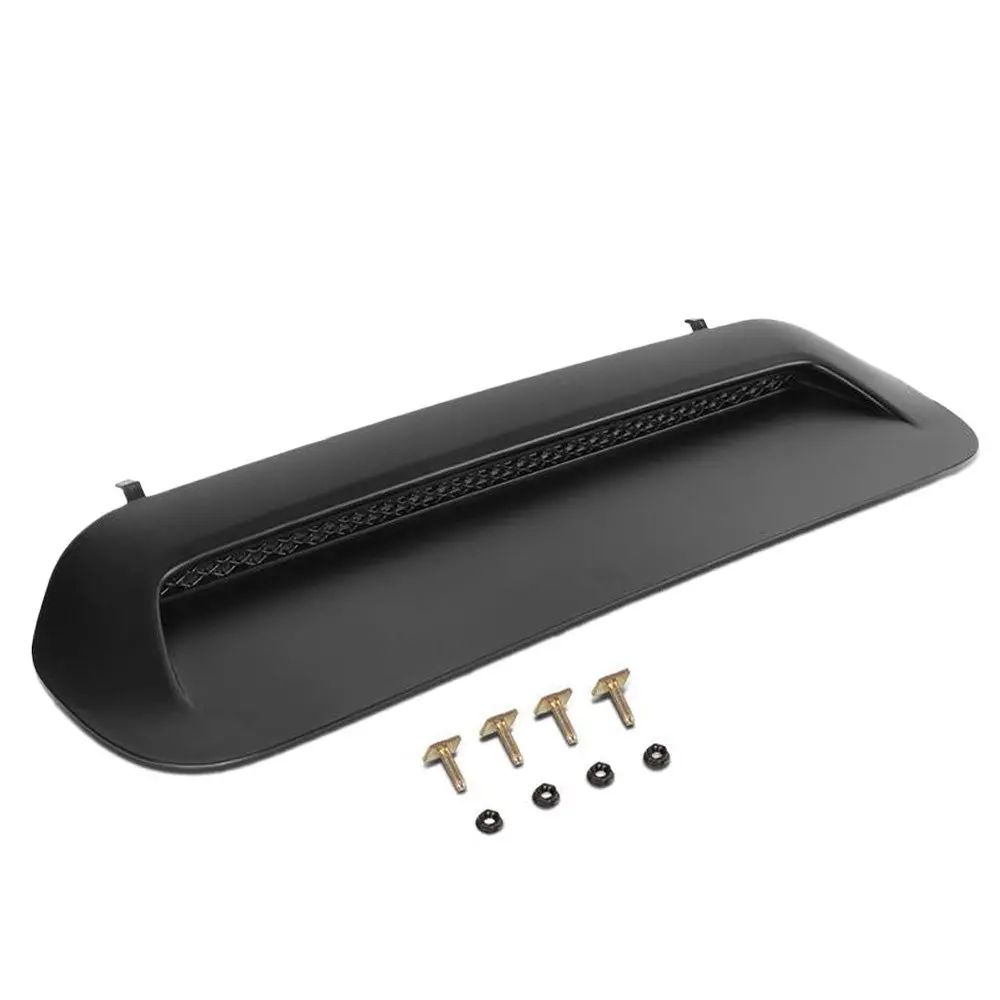 Black Front Factory Style Hood Scoop Replacement For 10-22 4Runner/12-15 Tacoma 1