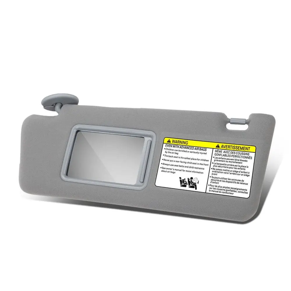 Grey Drive Side (Left) Oe Style Sun Visor Sunshade For 05-15 Tacoma Double Cab 1