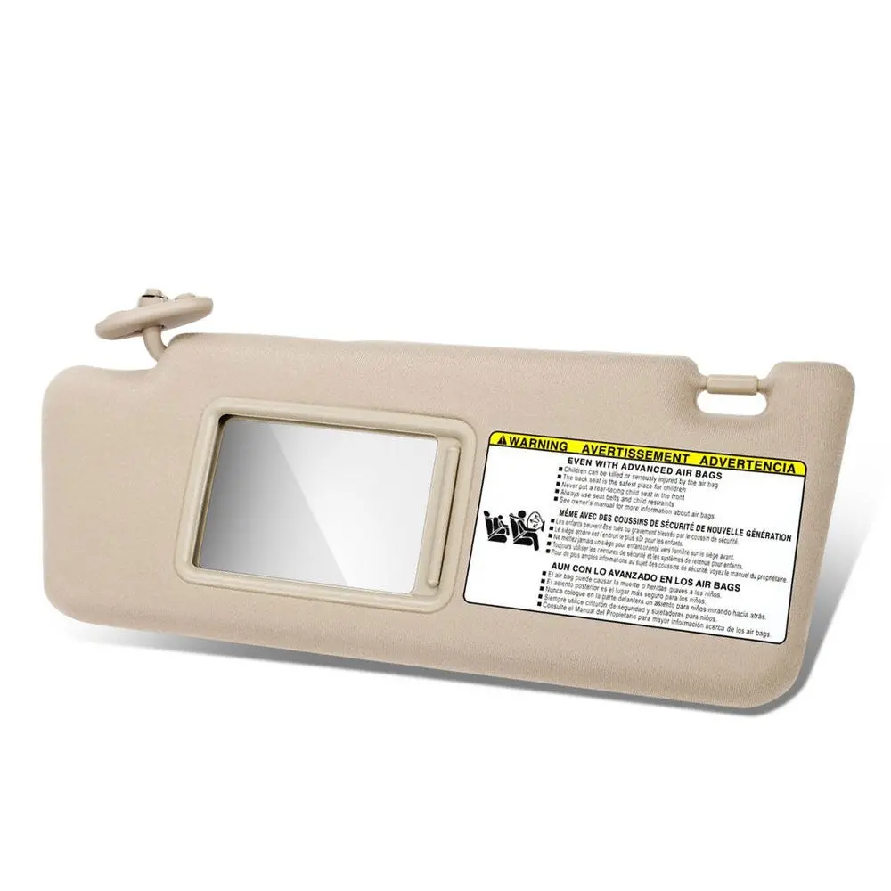 Beige Drive Side (Left) Oe Style Sun Visor Sunshade For 05-15 Tacoma Double Cab 1