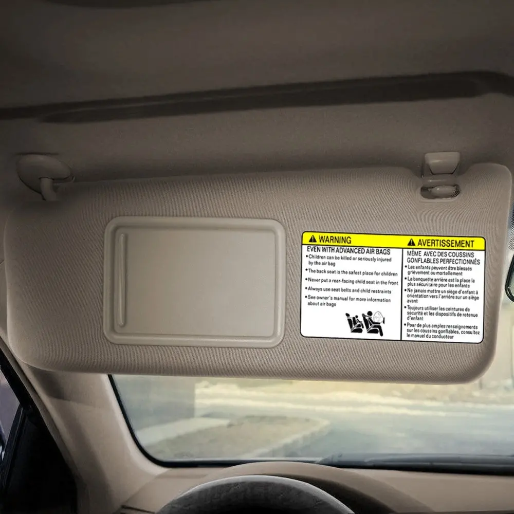 Beige Drive Side (Left) Oe Style Sun Visor Sunshade For 05-15 Tacoma Double Cab 2