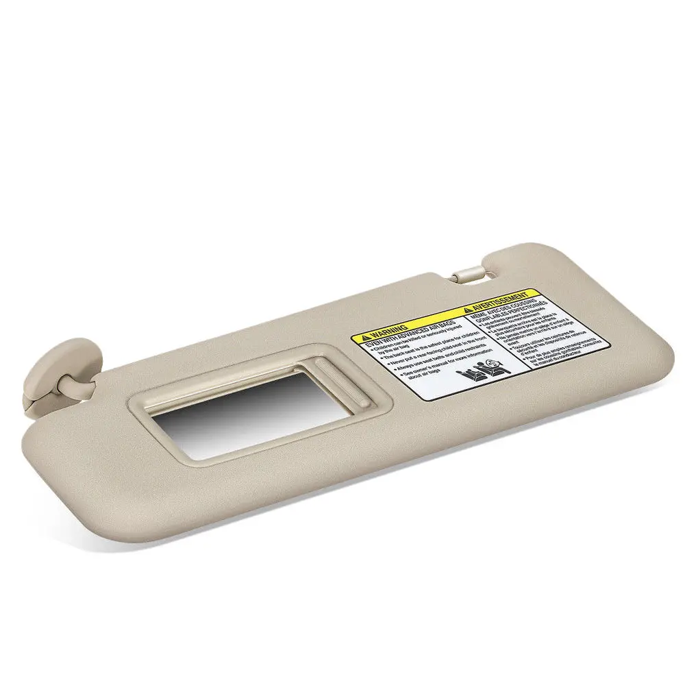 Beige Drive Side (Left) Oe Sun Visor Sunshade For 08-13 Highlander (W/Visor Extension) 1