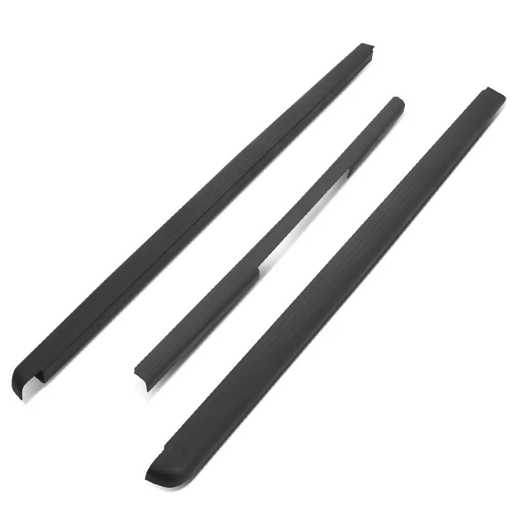 3Pcs Black Gloss Bump Textured Tailgate & Truck Bed Cap For 05-14 Nissan Frontier King Cab [Extended] 73.3" Bed (D40 2Nd Gen) 1