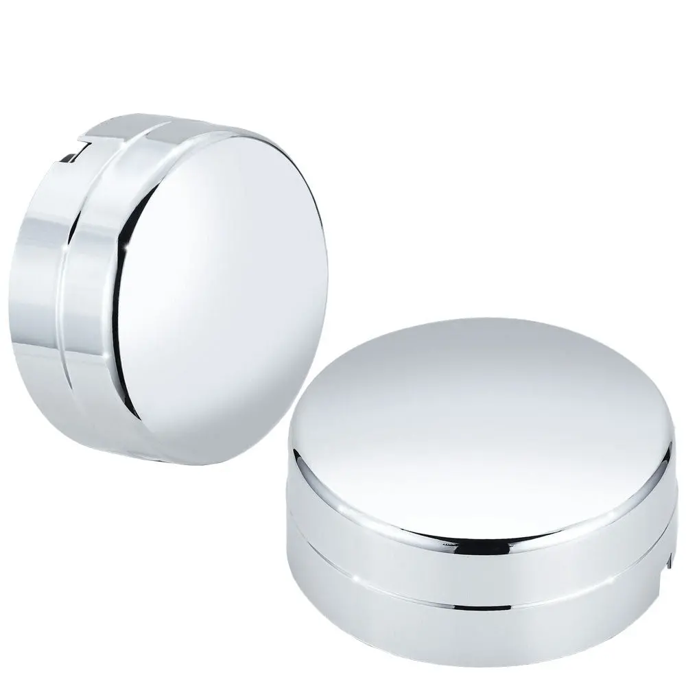 2X Push-On Badgeless Blank Faced Style Chrome Wheel Rim Cap [8.75" Dia X 3.25" Tall] For 03-10 Ram 3500 (3Rd)<Br>11-18 Ram 3500 (4Th) 1