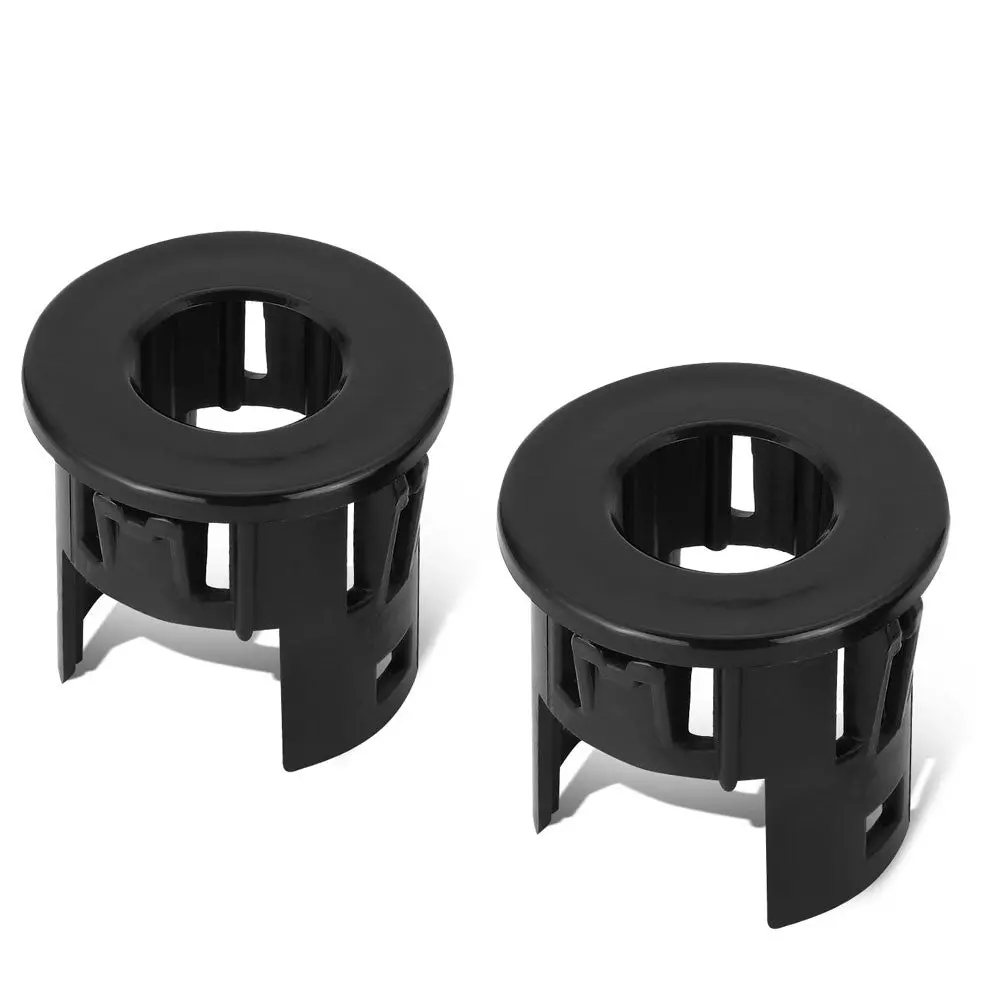 2Pcs Factory Style (Outer) Black Parking Assist Sensor Bezels For 14-18 Ram 1500/19-21 Ram 1500 Classic (4Th Gen) 1