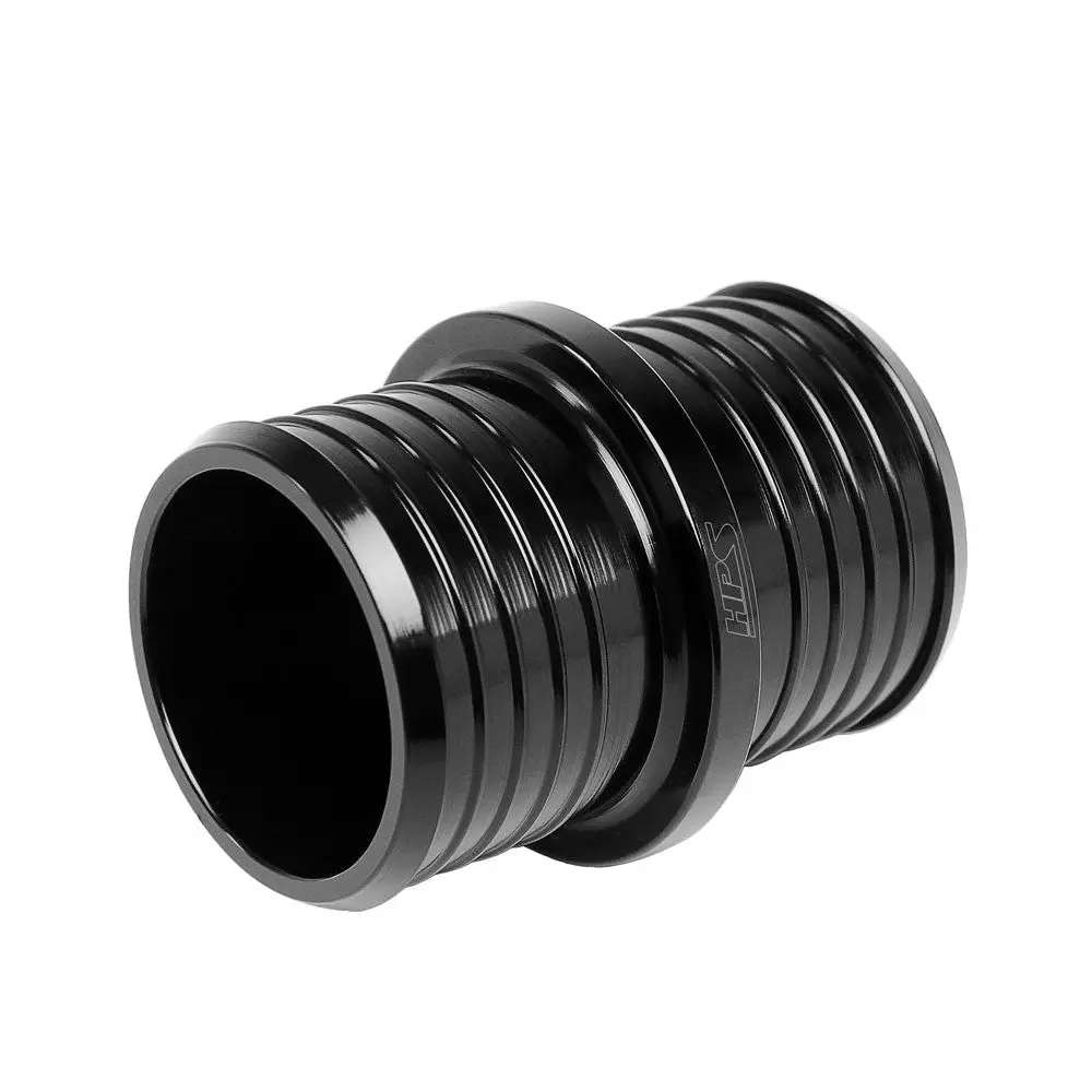 Hps 1-3/8" (35Mm) Black Billet Aluminum Hose Joiner Union Connector 2" Length 1