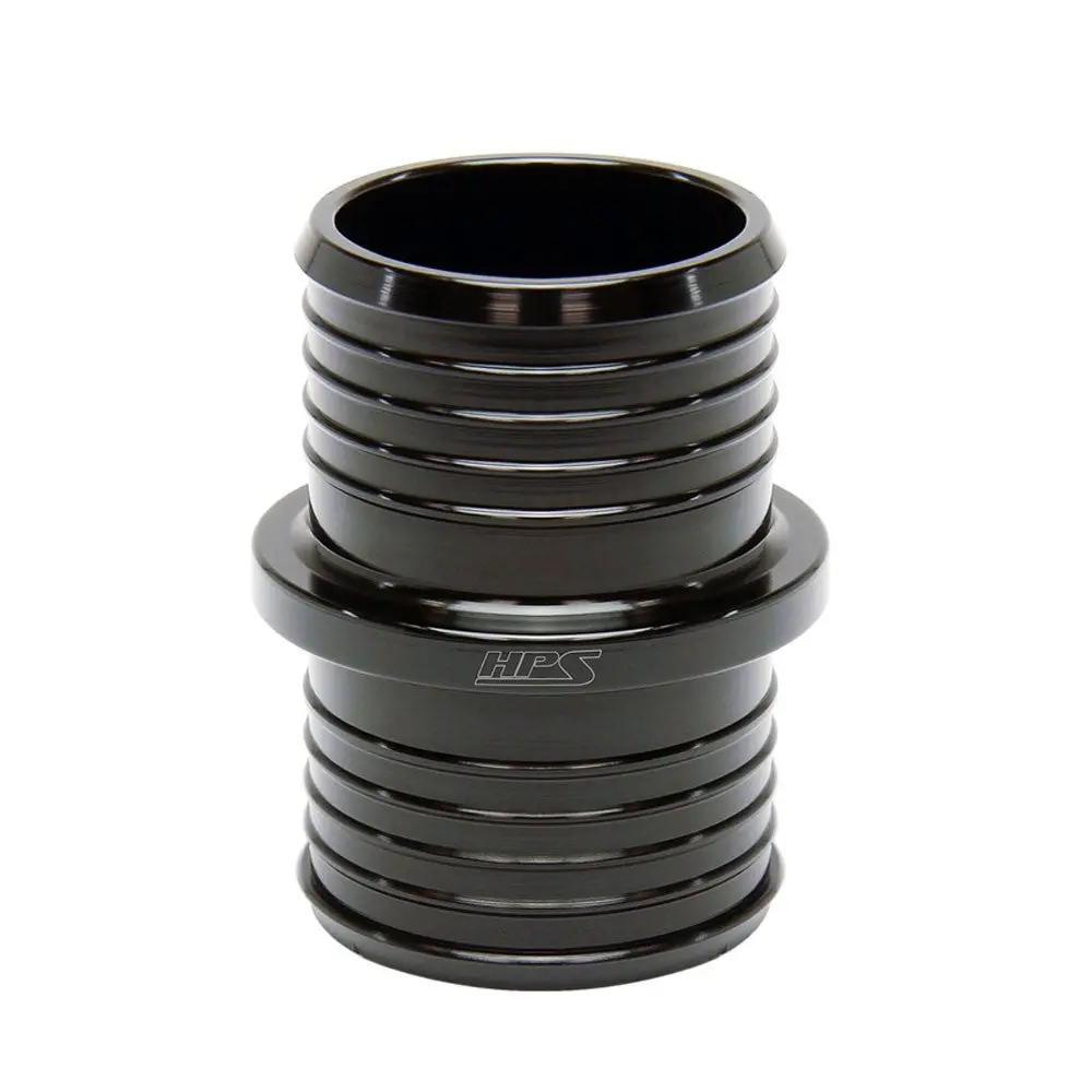 Hps 1-1/4" (32Mm) Black Billet Aluminum Hose Joiner Union Connector 2" Length 2
