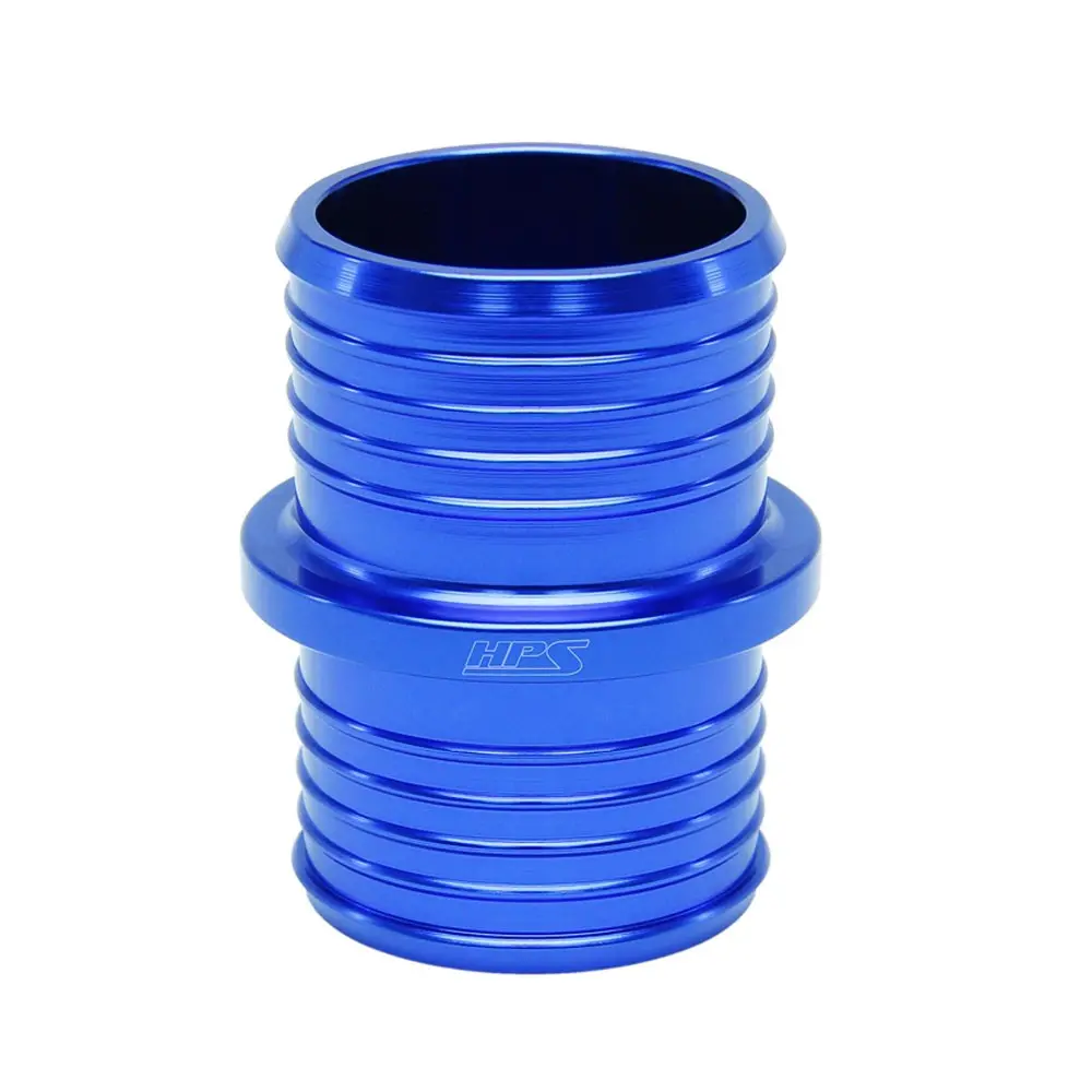 Hps 1-1/4" (32Mm) Blue Billet Aluminum Hose Joiner Union Connector 2" Length 2