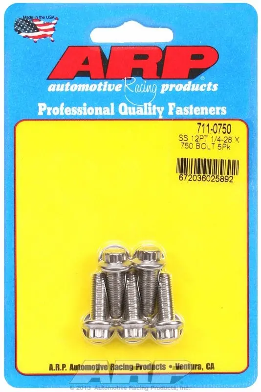 Heavy-Duty 12-Point Stainless Steel Bolt Kit – 5-Pack (Ar711-0750) 1