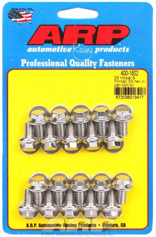 Arp 400-1802 Oil Pan Bolt Kit – High-Strength Fasteners 1