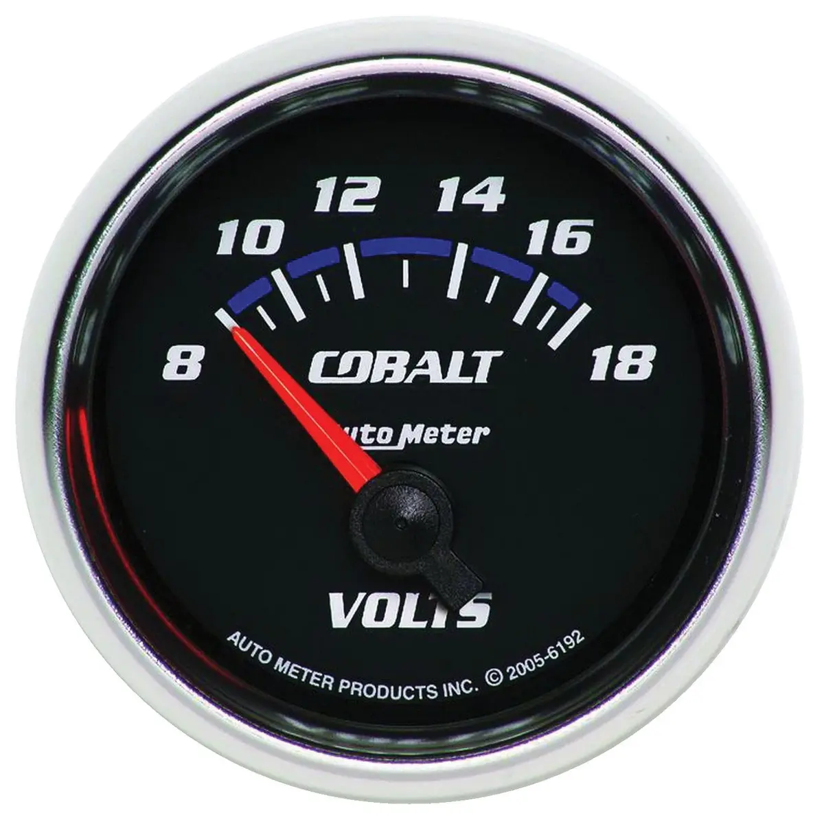 Cobalt Series Au6192 2-1/16" Voltmeter Gauge – Led Backlit, Analog Dial With Digital Readout 1