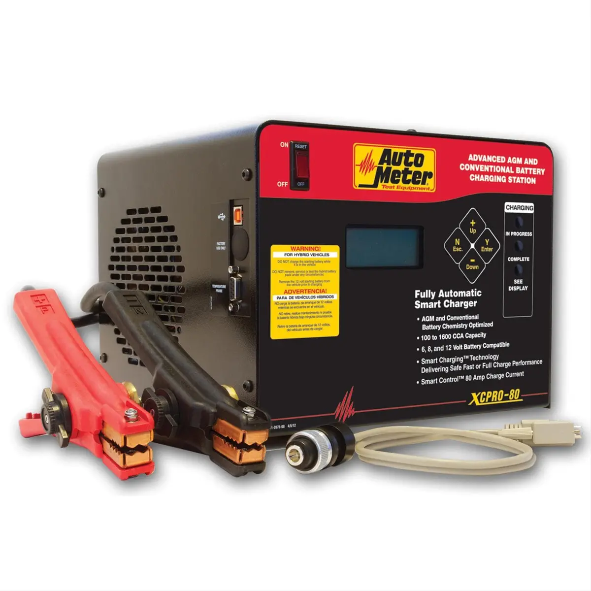 Autometer Xcpro-80 Smart Battery Charger With Digital Display 1
