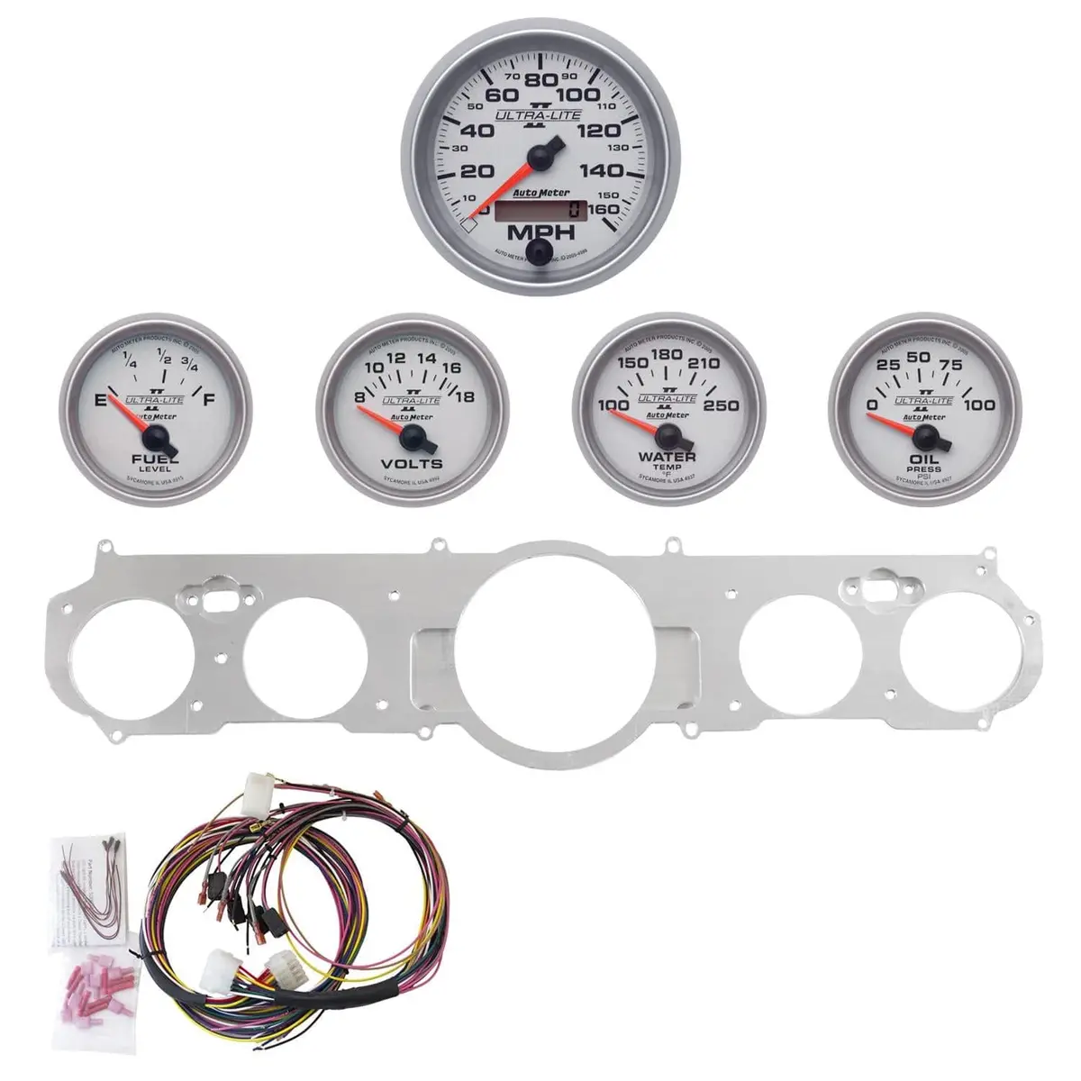 Autometer Ultra-Lite Ii 14-Gauge Instrument Cluster – Model 7035-14 1