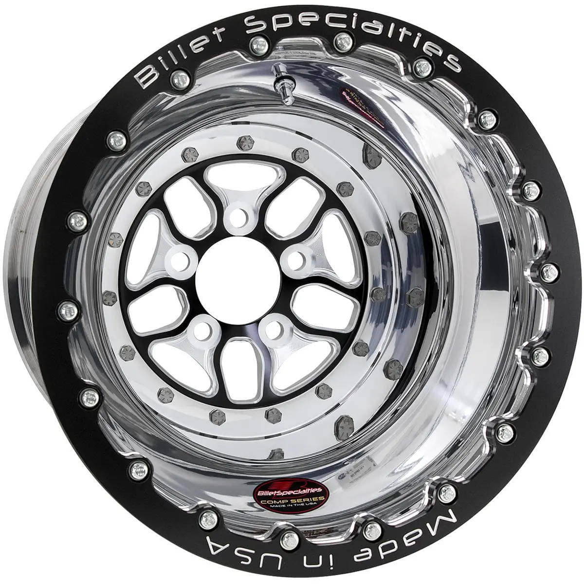 Billet Specialties Bcsbl075136160 Custom Aluminum Wheels – 17X7", Gloss Black Machined Face 1