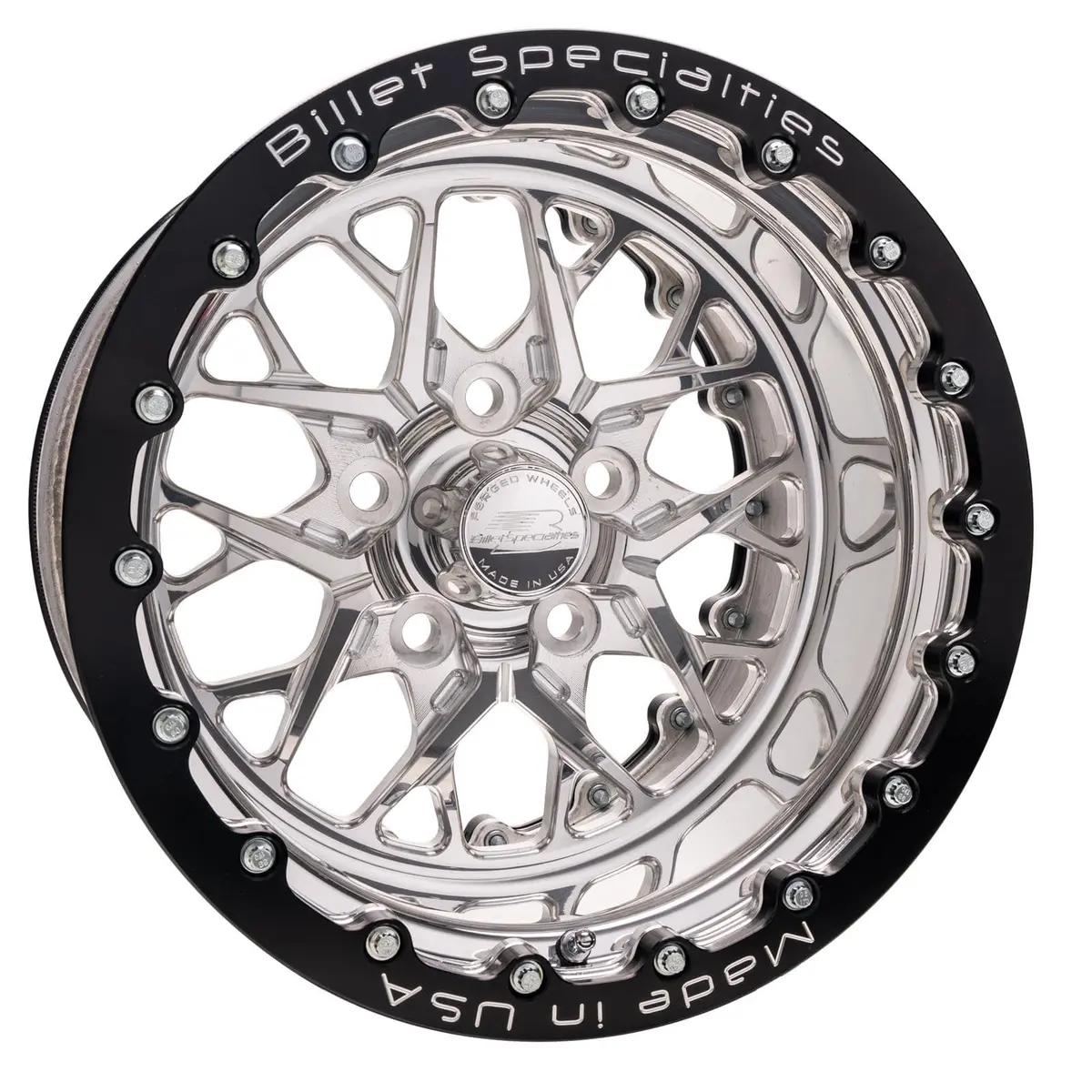 Billet Specialties Rdb07514L7355 Retro-Style Drag Wheel – 17X7", Polished Lip, 5-Lug 1